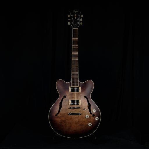 DISC - Hofner Contemporary Verythin Guitar Antique Burst with Case - HCT-VTH-ANB-O