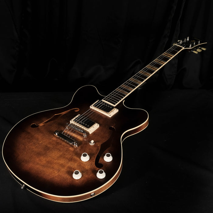 DISC - Hofner Contemporary Verythin Guitar Antique Burst with Case - HCT-VTH-ANB-O