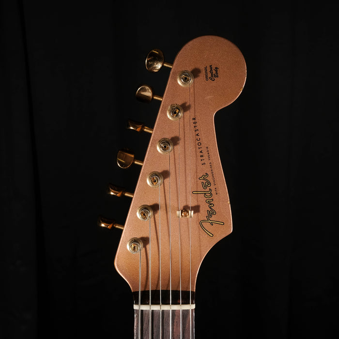 Preowned Fender Custom Shop "Golden Rose" 1959 Strat Relic Copper Metallic With OHSC