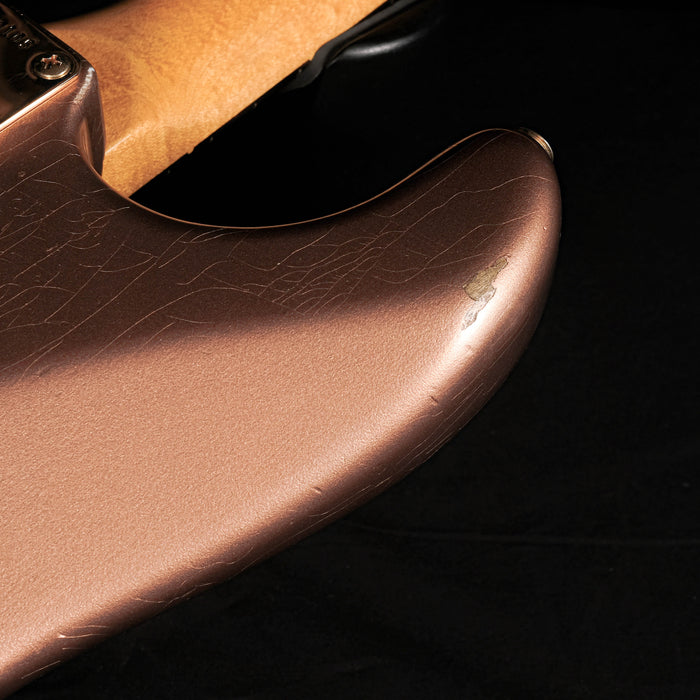 Preowned Fender Custom Shop "Golden Rose" 1959 Strat Relic Copper Metallic With OHSC