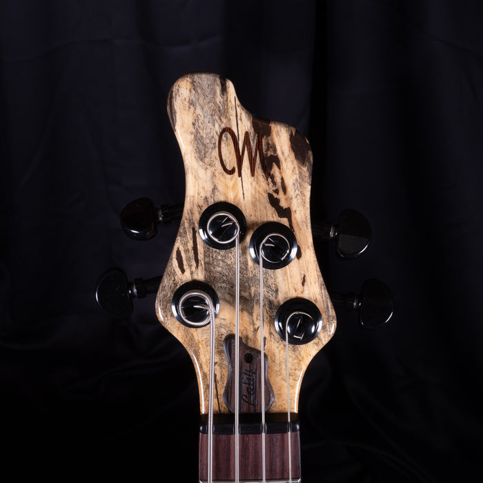 Mayones Cali 4 Bass Purpleheart Body with Buckeye Burl Top Rosewood Board W Case