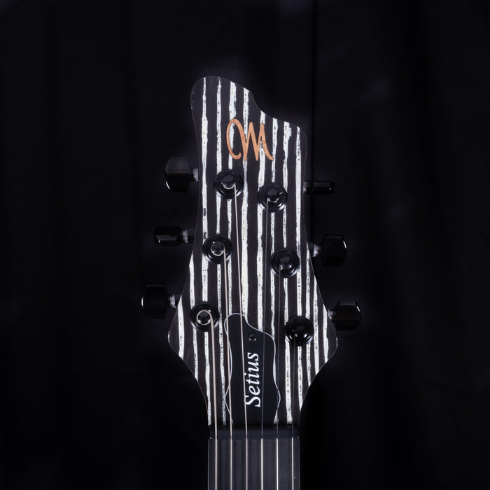 Mayones Setius 6 Gothic Black Luminactive Electric Guitar With Case