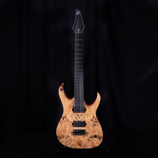 Mayones Duvell Elite 7 Natural Finish Eye Poplar Top 7 String Electric Guitar With Case