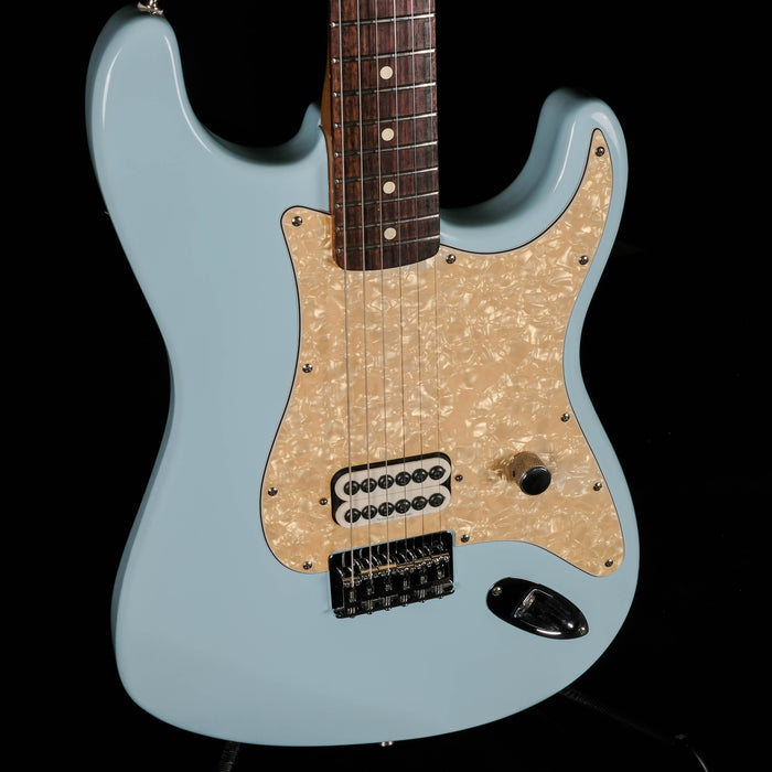 Used 2002 Fender Tom Delonge Hardtail Stratocaster Daphne Blue Electric Guitar