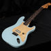 Used 2002 Fender Tom Delonge Hardtail Stratocaster Daphne Blue Electric Guitar
