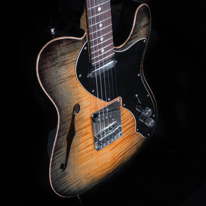 Used '12 Fender American Design Experience Select Telecaster Thinline Greenburst OHSC