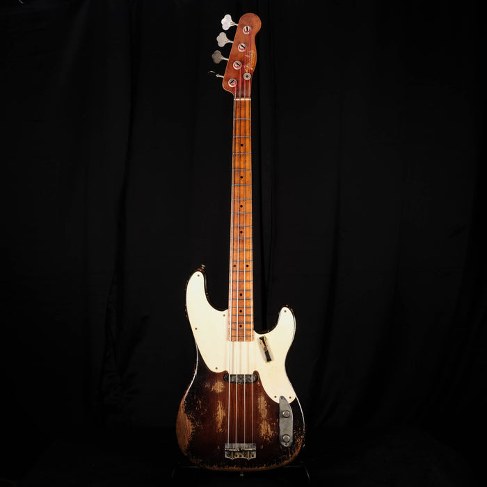 Fender Custom Shop Masterbuilt Vincent Van Trigt 1955 Precision Bass Heavy Relic 2-Tone Sunburst