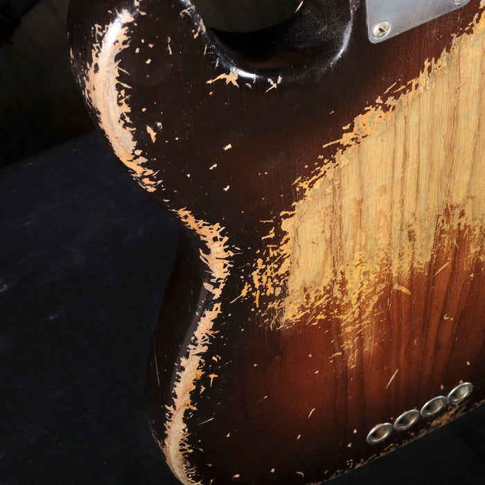Fender Custom Shop Masterbuilt Vincent Van Trigt 1955 Precision Bass Heavy Relic 2-Tone Sunburst