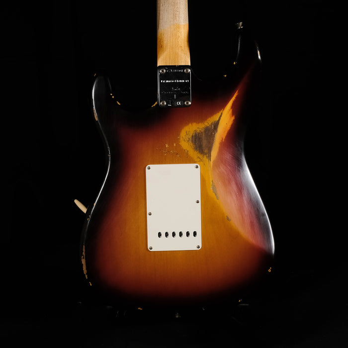 Fender Custom Shop Limited Edition Reverse Headstock '59 Stratocaster Relic Chocolate Sunburst With Case