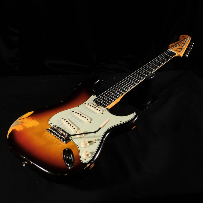 Fender Custom Shop Limited Edition Reverse Headstock '59 Stratocaster Relic Chocolate Sunburst With Case