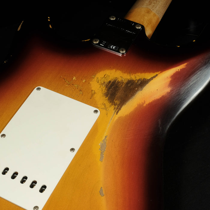 Fender Custom Shop Limited Edition Reverse Headstock '59 Stratocaster Relic Chocolate Sunburst With Case