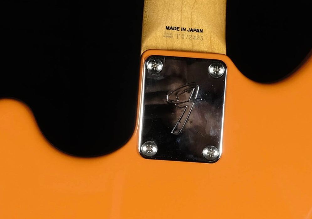 Used '94 Fender Japan Mustang Competition Stripe Orange Guitar With Bag MIJ