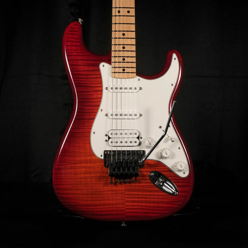 Used Fender Standard Stratocaster HSS Plus Top with Floyd Rose Aged Cherry Burst