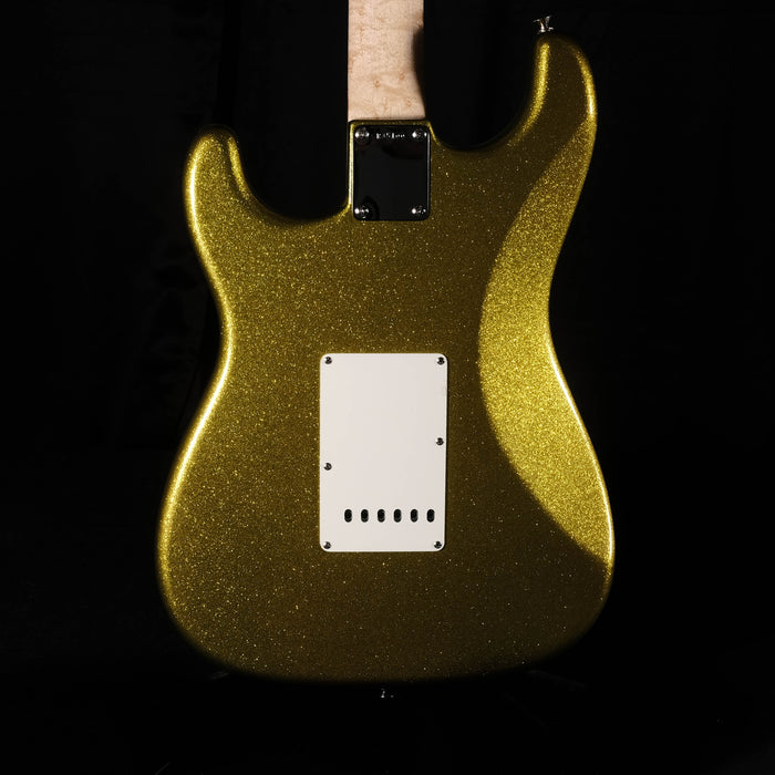 Pre Owned 07 Fender Custom Shop Signed Dick Dale Chartreuse Sparkle Stratocaster