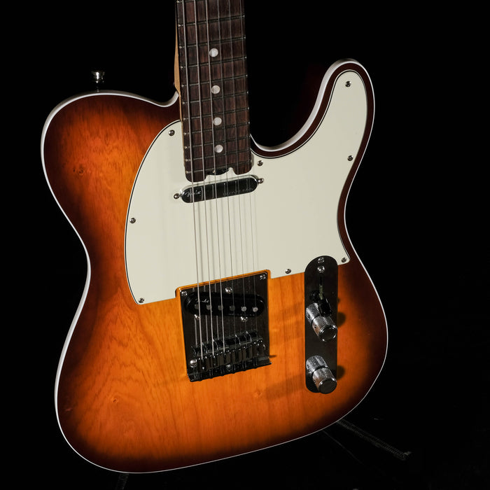Pre Owned Fender American Elite Telecaster Sunburst Electric Guitar With OHSC