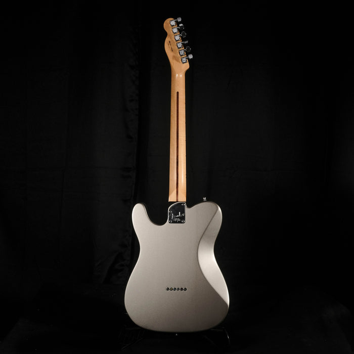 Pre Owned Fender American Deluxe Telecaster Tungsten Silver Electric Guitar OHSC