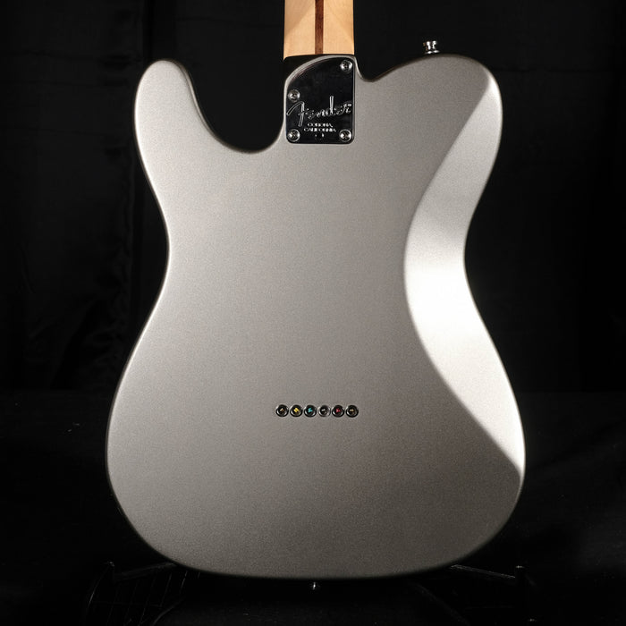 Pre Owned Fender American Deluxe Telecaster Tungsten Silver Electric Guitar OHSC