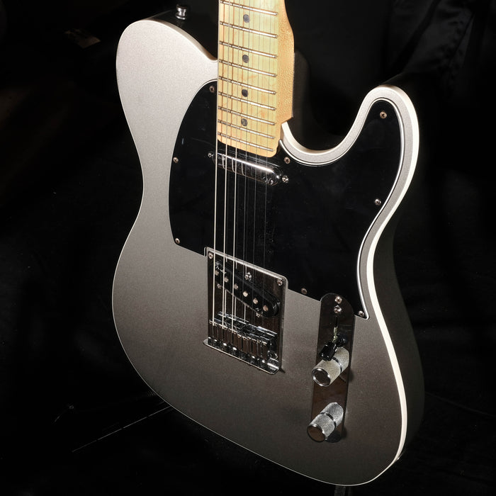 Pre Owned Fender American Deluxe Telecaster Tungsten Silver Electric Guitar OHSC