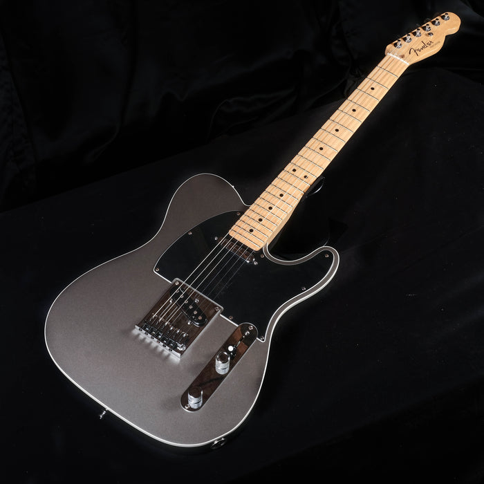 Pre Owned Fender American Deluxe Telecaster Tungsten Silver Electric Guitar OHSC