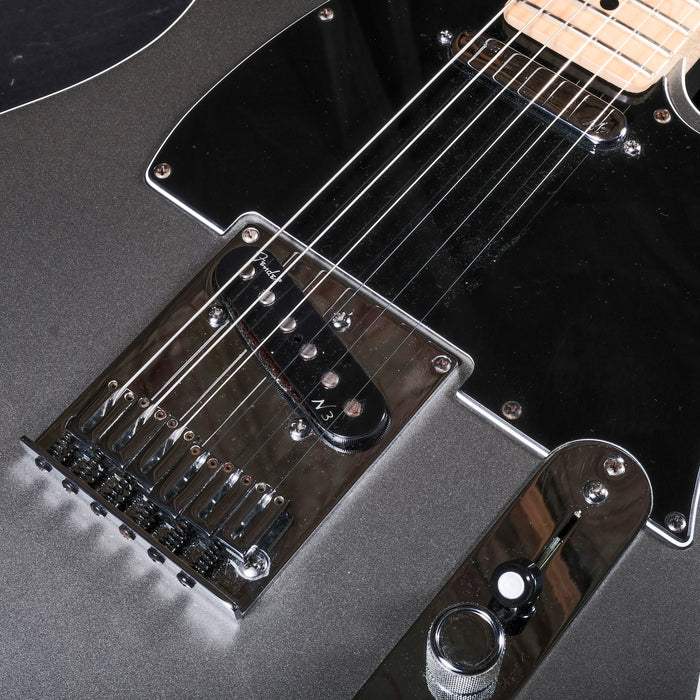 Pre Owned Fender American Deluxe Telecaster Tungsten Silver Electric Guitar OHSC