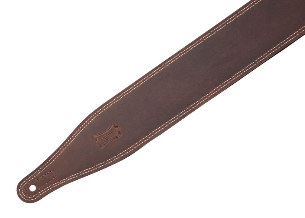 Levy's M17BDS-DBR 2.5" Oiled Leather Strap in Dark Brown