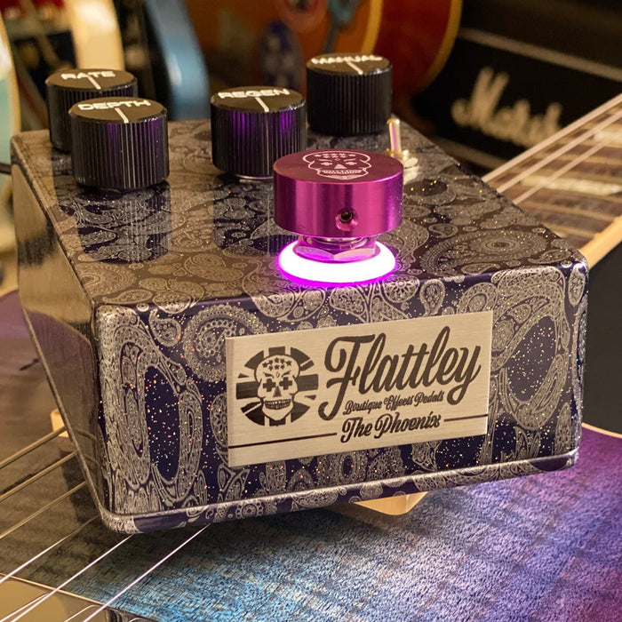 Flattley Boutique Effect Pedals Platinum Series The Phoenix Stereo Analogue Flanger Guitar Pedal