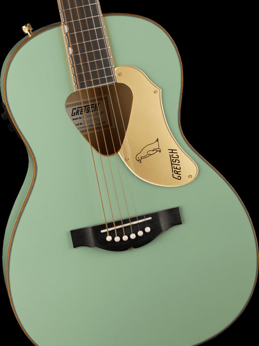 Gretsch G5021E Rancher™ Penguin™ Parlor Acoustic/Electric, Mint Metallic Acoustic Guitars