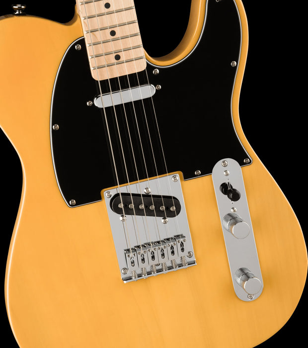 Squier Affinity Series Telecaster Maple Fingerboard Black Pickguard Butterscotch Blonde