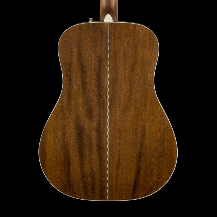 Fender PM-1 Dreadnought All Mahogany Left-Handed - Natural with Case