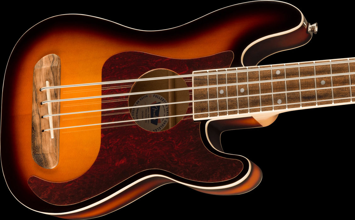 Fender Fullerton Precision Bass® Uke, Walnut Fingerboard, Tortoiseshell Pickguard, 3-Color Sunburst