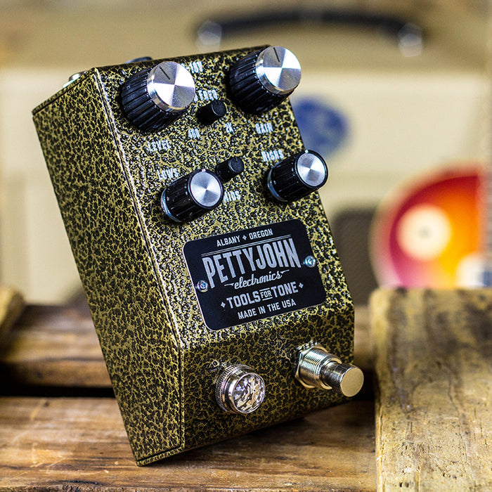 PettyJohn Gold Overdrive Distortion Guitar Effect Pedal