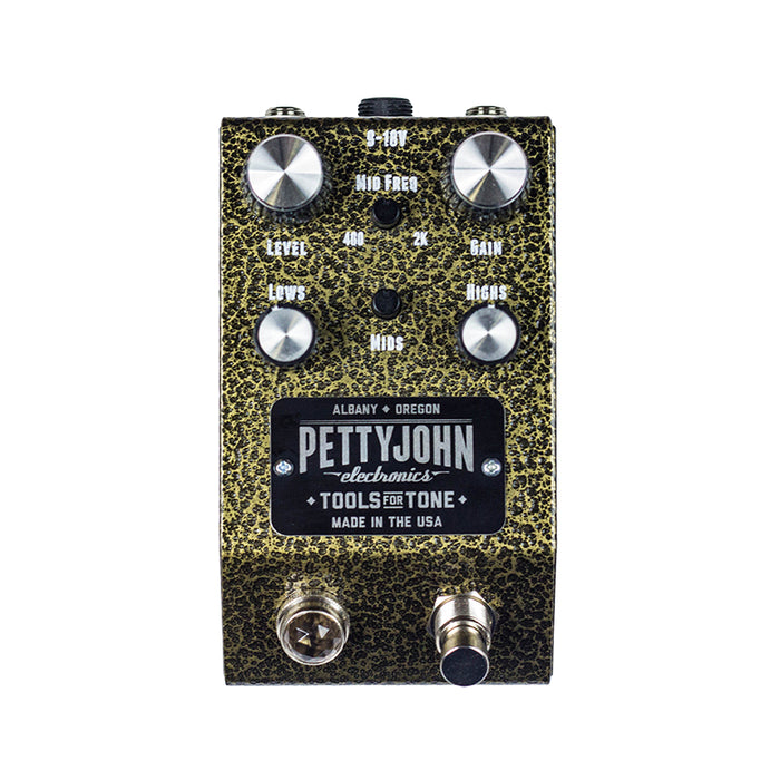 PettyJohn Gold Overdrive Distortion Guitar Effect Pedal
