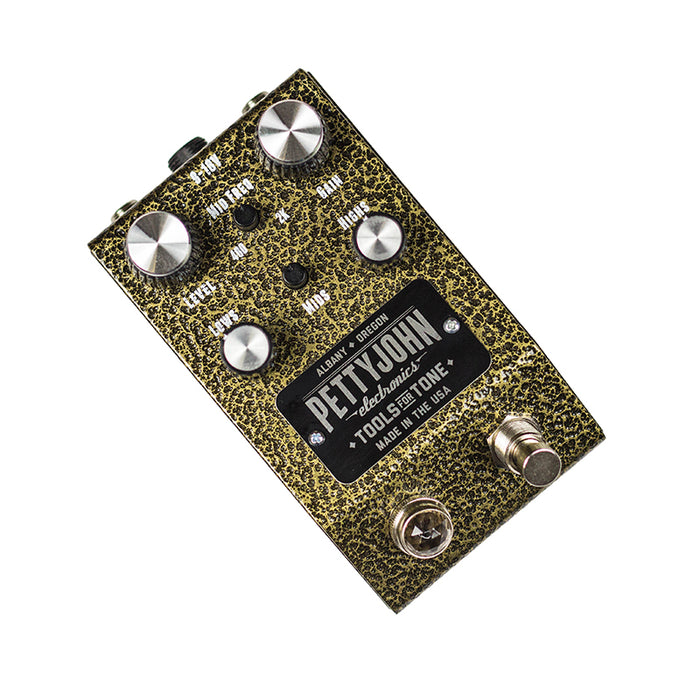 PettyJohn Gold Overdrive Distortion Guitar Effect Pedal
