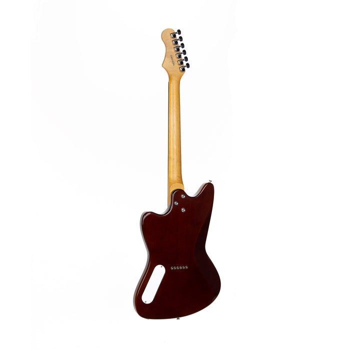 Harmony Limited Edition Silhouette Flame Maple Top Vintage Natural Electric Guitar