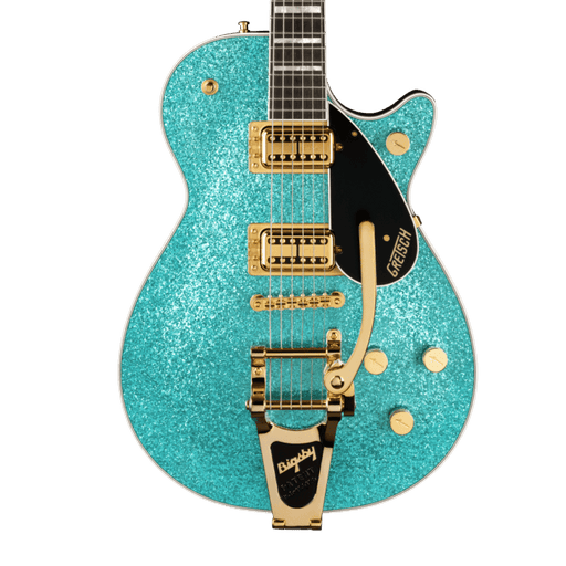 Gretsch G6229TG Limited Edition Players Edition Sparkle Jet™ BT with Bigsby® and Gold Hardware, Ebony Fingerboard, Ocean Turquoise Sparkle Electric Guitars