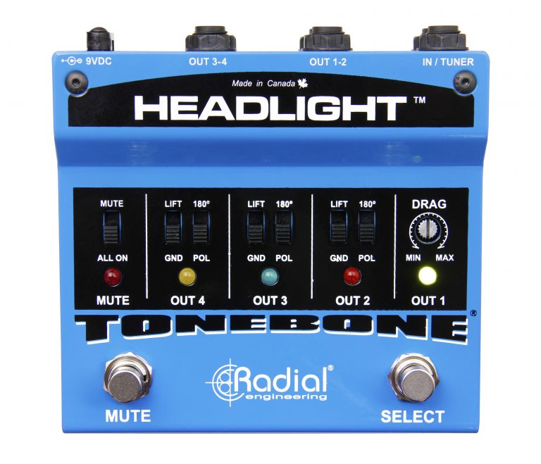 Radial Headlight 4 Output Guitar Amp Selector