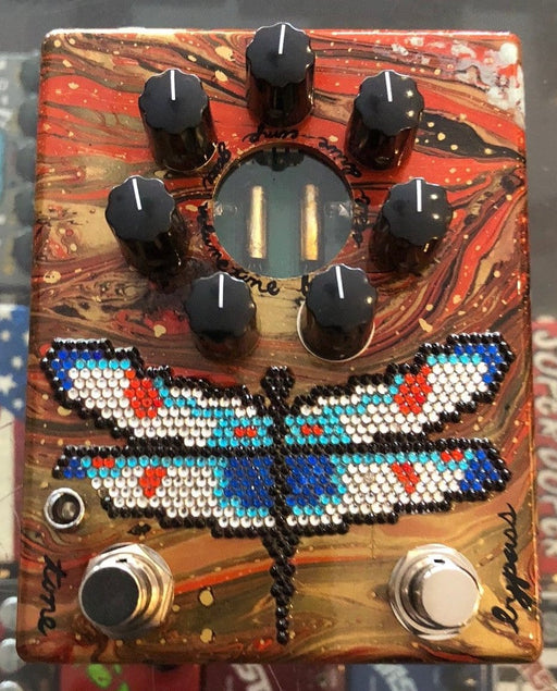 ZVex USA Made Handpainted Fuzz Factory 7 Fuzz Guitar Pedal NAMM 1/1 Dragonfly