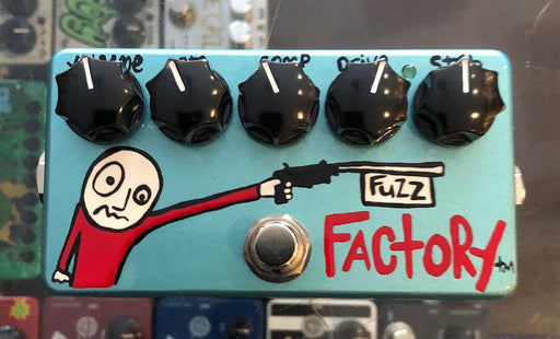 ZVex USA Made Hand Painted Fuzz Factory Fuzz Guitar Pedal NAMM 1/1 Fuzz Gun