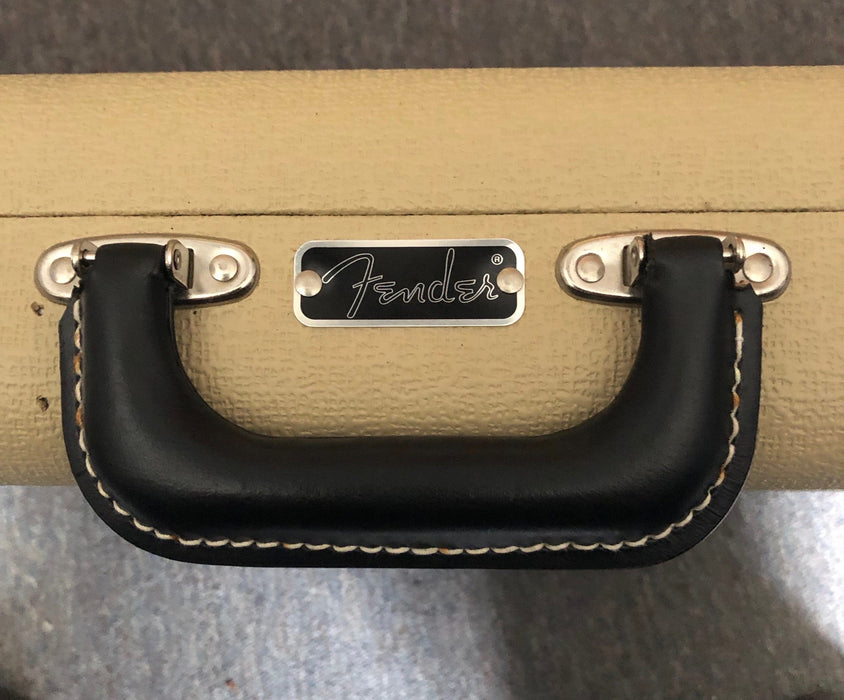 Used Fender Stratocaster Telecaster Case Blonde Tolex w/ Black Interior Hard Case