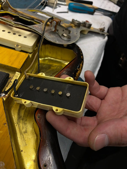 Vintage 1961 Fender Jazzmaster Refinished Refret 14" Radius w/ OHSC