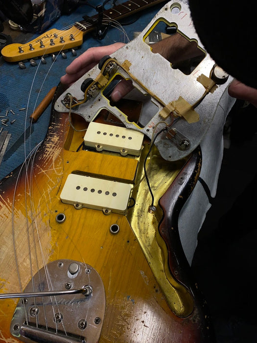 Vintage 1961 Fender Jazzmaster Refinished Refret 14" Radius w/ OHSC