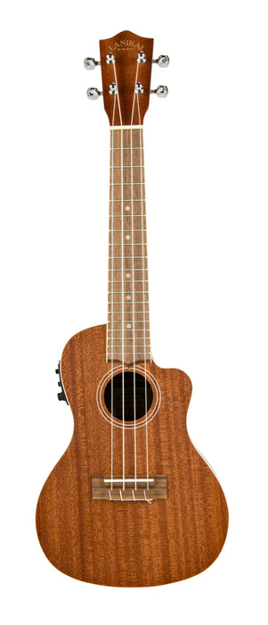 Lanikai MA-CEC Mahogany Concert with Kula Preamp Acoustic Electric Ukulele
