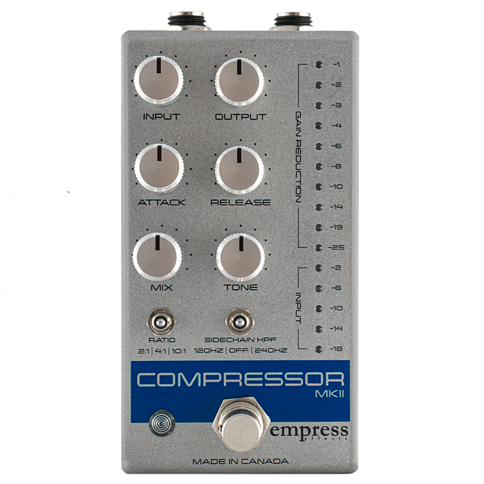 Empress Effects Compressor MKII Guitar Effect Pedal - Silver