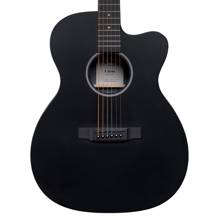 Martin OMC-X1E Black Acoustic Electric Guitar With Bag