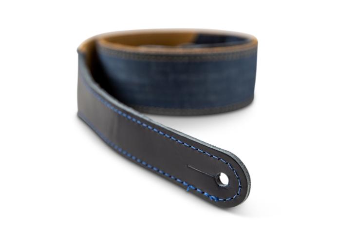 Taylor Blue Denim 2" Guitar Strap - Gold Logo