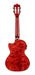 Lanikai QM-RDCET Quilted Maple Red Stain Tenor with Kula Preamp Acoustic Electric Ukulele
