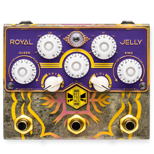 BeetronicsFX Custom Shop Purple Royal Jelly Overdrive Fuzz Guitar Pedal