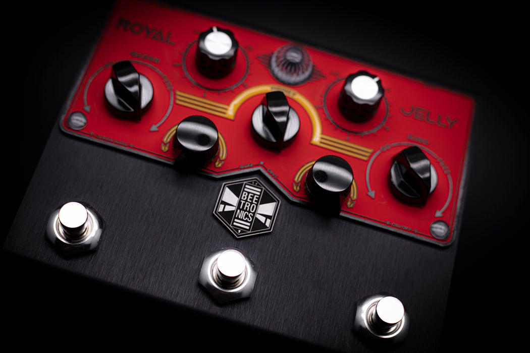 BeetronicsFX Royal Limited Edition Black Anodized Jelly Royal Series Overdrive Fuzz