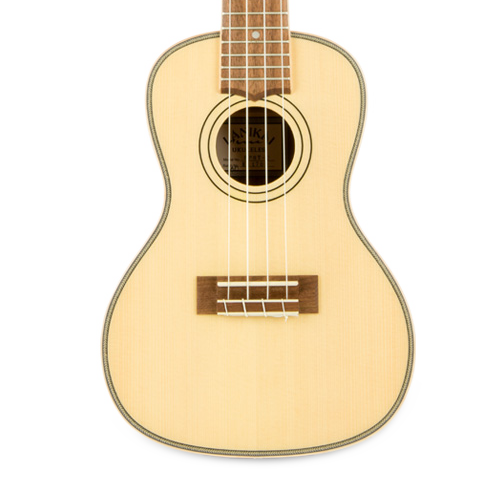 Lanikai SPST-C Solid Spruce Top Morado Back and Side Concert Ukulele
