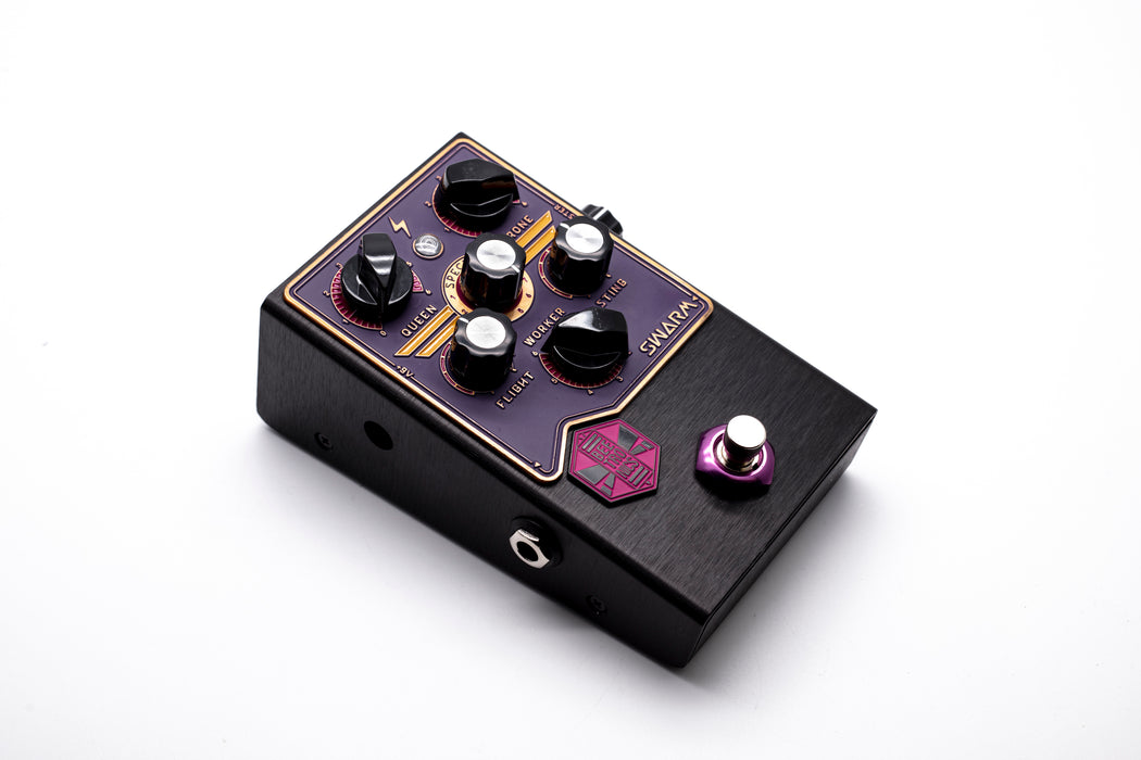 BeetronicsFX Standard Series Limited Run Swarm Purple/Gold/Pink Truetone Music Exclusive Color Fuzz Harmonizer Pedal